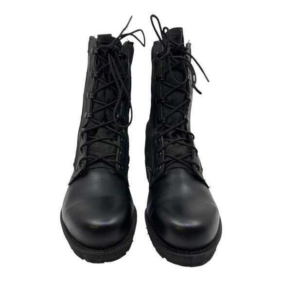 US Military BELLEVILLE Black Steel Toe Combat Boots 5.5R Oil Resistance NEW VTG. - Picture 4 of 14
